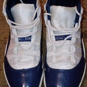 Kids Navy and White Sneakers